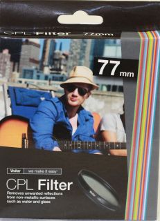 Vivitar CPL 77 77mm CPL Filter Circular Polarize F Nikon canon sony 