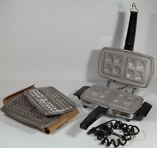 VINTAGE MACIC MAID SON CHIEF 3 IN 1 GRILL WAFFLE SANDWICH MAKER 9120 