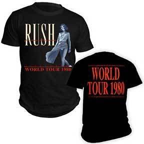 RUSH   World Tour 1980   T SHIRT S M L XL 2XL Brand New  Official T 