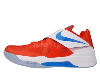 Nike Zoom KD IV Thunders Orange Photo Blue White Durant Creamsicle 