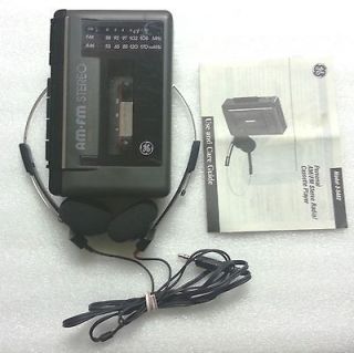 GE Walkman AM FM Radio Cassette Player 3 5482A