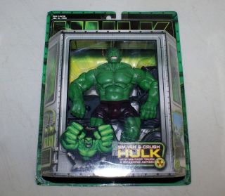 2003 Toy Biz Marvel Movie Hulk Smash & Crush Hulk with Military Truck 