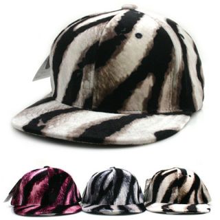 Nwt Zebra Hiphop Sun Caps Base Ball Flat Visor Hats Unisex Snapback 