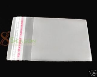 FREE P&P 200 PCs Self Adhesive Seal Plastic Bags 6x4cm