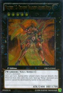 1x Number 12 Crimson Shadow Armor Ninja   ORCS EN042   Ultimate Rare 