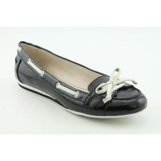   West Clarence Womens Size 6.5 Black boat shoes Leather Flats Shoes
