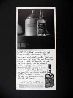 Jack Daniels Number 7 Mystery old jug 1992 print Ad advertisement