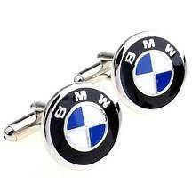BMW CAR CUFFLINKS COMPLETE WITH SILVER GIFT BOX