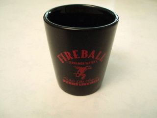 One NEW Fireball whiskey ceramic shot glass. Letter B.