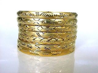 Mexican Bracelet GOLD PLATED SEMANARIO BANGLES SIZE QUEEN XXL