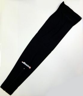 Cycling LEG WARMERS in Black Made in Italy by Santini