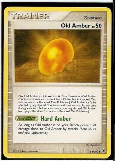 Pokemon Majestic Dawn 4 x OLD AMBER Cards # 84