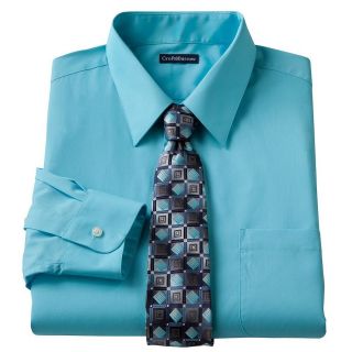   & Barrow Mens Turquoise Blue Dress Shirt Hand Crafted Tie Box Set