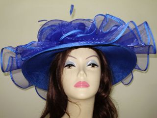 Kentucky Derby Ladies Dress Hats Designer Royal Hat