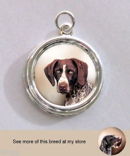 German Shorthaired Pointer Silver CHARM   PENDANT