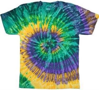   Mardi Gras Tie Dye T Shirts Adult 2X   3X 100% Cotton See Description