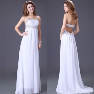 Charming 2012 Chiffon Beaded Off shoulder Prom Pageant Dresses Evening 
