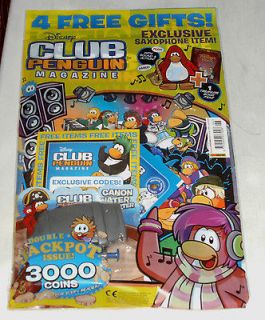 Club Penguin magazine Issue #6 with 2 free items, 3000 coins, water 