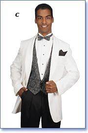 MENs WHITE SHAWL COLLAR DINNER JACKET sizes available from 34 through 