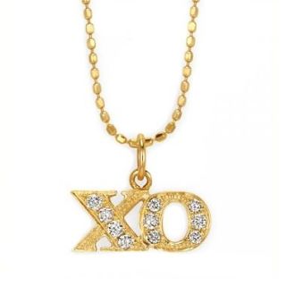 Sydney Evan XO Diamond Necklace Gold Jewelry