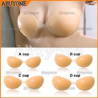   Adhesive Stick On Gel Push Up Strapless Backless Invisible Bra