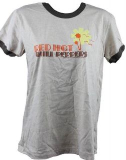 Red Hot Chili Peppers Juniors Womens Ringer Tee New
