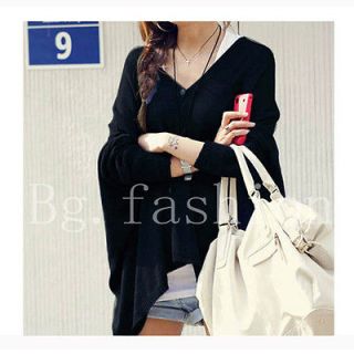   Batwing Jumper Cape Ponchos Oversize Knitwear Sweater Tops Pullover