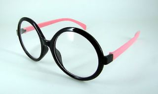 COLOR FRAME GLASSES ROUND SMART OVER SIZE NERD LOOKING HIGH FASHION 