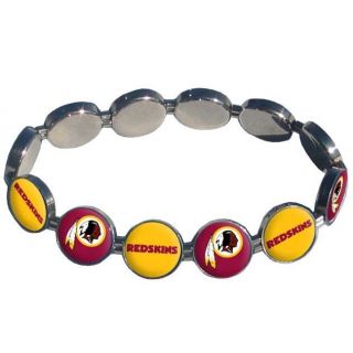   Redskins Team Logo NFL Officially Licensed Stretch Charm Bracelet