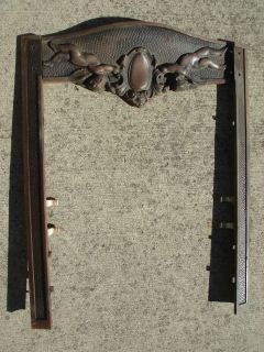 Antique Victorian 1800 1900s Cast Iron maybe Bronzed Fireplace 
