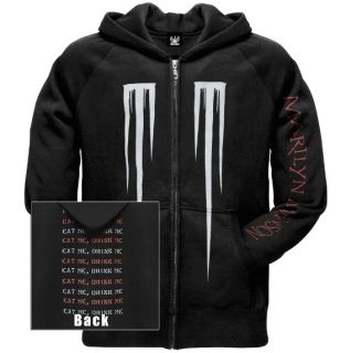 Marilyn Manson Nails Zip Up Outerwear   hoodie sweatshirt New