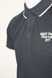 VINTAGE HELLY HANSEN POLO T TEE SHIRT CASUAL CLASSIC COTTON DESIGNER L 