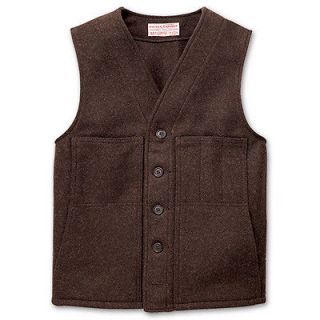 Filson Mackinaw Wool Vest Style 20   Brown   Size 46