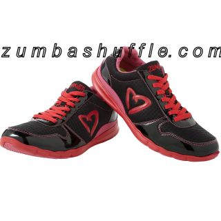 ZUMBA Fitness Z KICKZ II Z Love Edition SHOES   Black / Red / Pink 