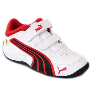   Baby Puma Drift Cat Ferrari Sneakers New White Red Black 4c 10c