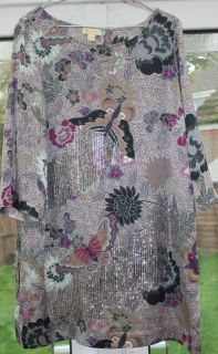   MAI SILK TUNIC DRESS UK SIZE 16 – RARE  SPECIAL OCCASION/ PARTY WEAR