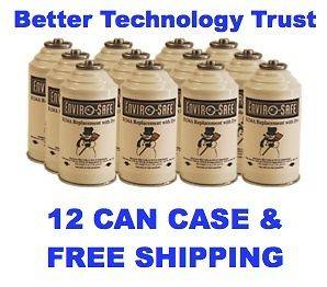    Safe R 134a & R 12 Replacement w/Dye Refrigerant ONE CASE (12 Cans