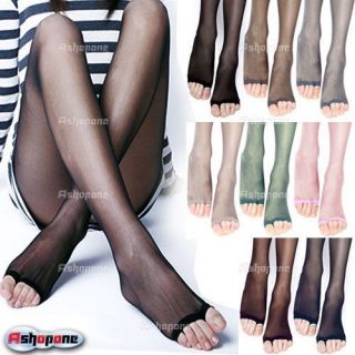   Fashion Open Toe Thin Transparent Thigh High Socks Stockings Pantyhose