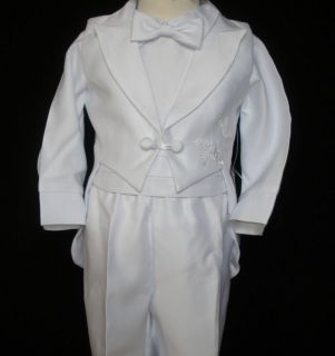 New Baby Boy Christening Baptism Gown Formal Vest Suit size XS,S,M,L 