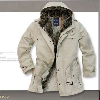   Warm Winter Coat Cotton Padded Fur Hoodie Jacket Parkas 6280 free ship