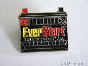Vintage Ever Start Battery Automotive Hat/Coat/Lapel Pin