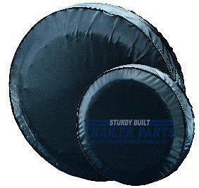 Boat Trailer Spare Tire Protector Cover Black Vinyl 14