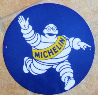 Round Michelin tyres car/motorcycle vintage Metal Sign