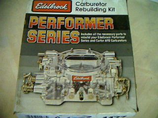 Edelbrock & Carter 4 bbl AFB Carburetor rebuild kit Edelbrock brand
