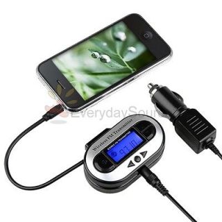 LCD STEREO CAR FM TRANSMITTER FOR NEW IPHONE 5 5G ios6 4 4S 4G 3G 3S