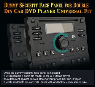   Detachable Dummy Face Panel Cover For In Dash 2 Din 7 Car DVD Player