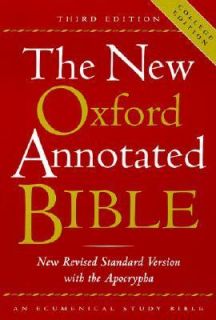 The New Oxford Annotated Bible with the Apocrypha 2001, Hardcover 