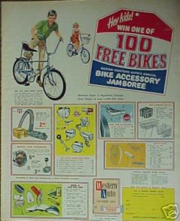 Western Auto Bike Accessory Jamboree Bicycle Parts~1968