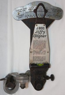 Antique Vintage J 800 Jiffy Aligner Tool Caster King Pin Camber 2