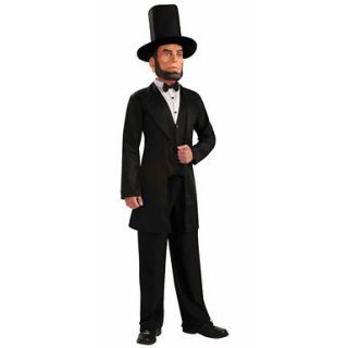 Abraham Lincoln Mens Halloween Costume up to 42